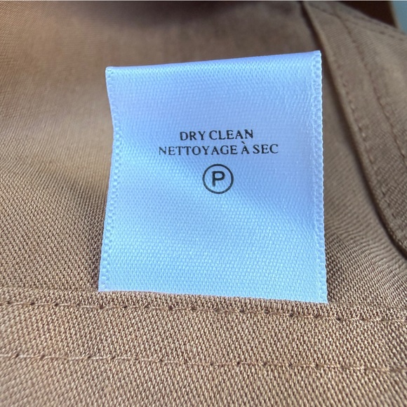 A.L.C. Mila Bustier Top Tan Brown Linen Blend Smocked Back Cropped Camisole Sz 6 - Picture 8 of 8